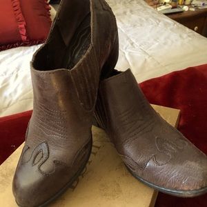 Born AmiBeth brown bootie